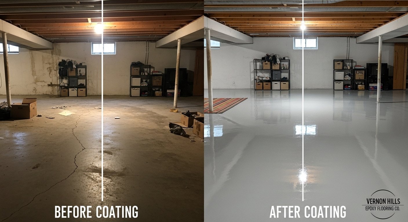 basement floor before and after coating 2 copy
