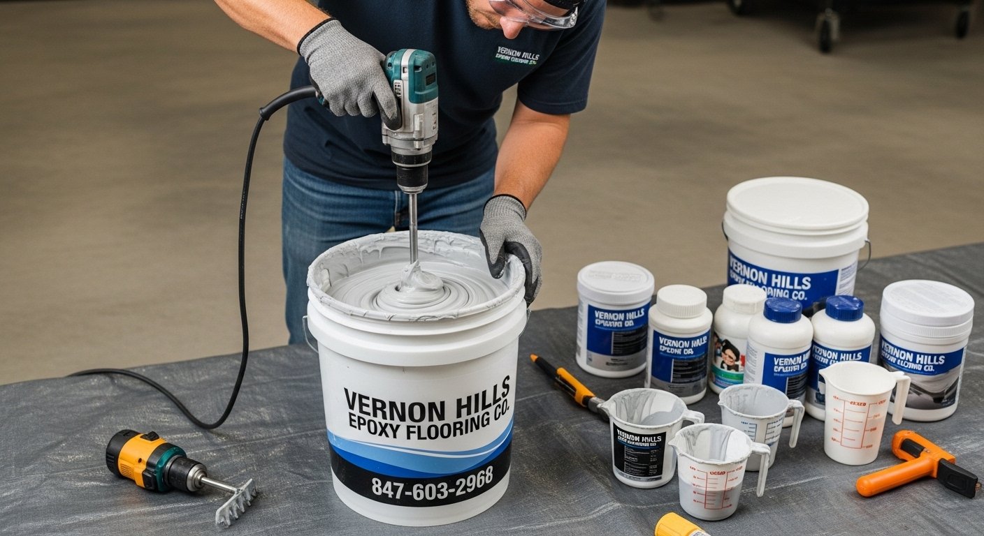 mixing epoxy materials 2