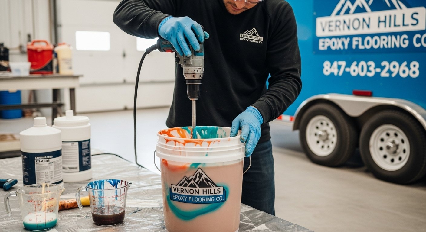 mixing epoxy materials 3