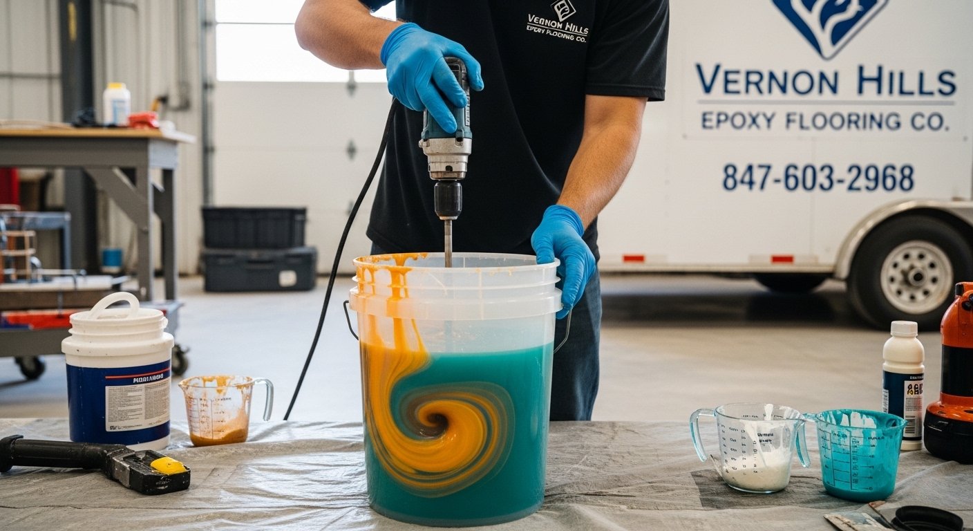 mixing epoxy materials 4