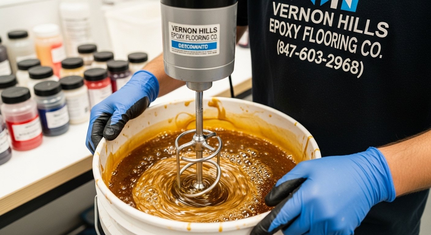 mixing epoxy materials 6