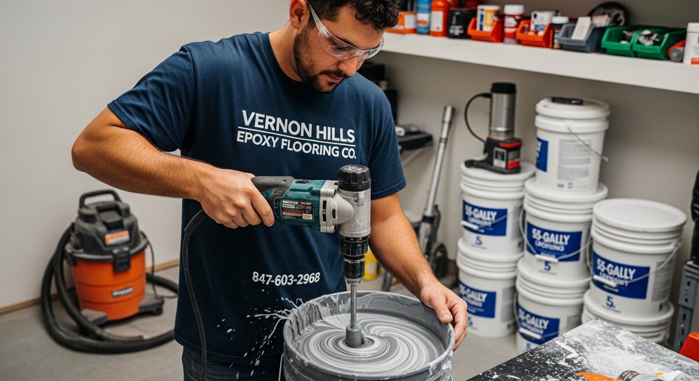 mixing epoxy materials 8